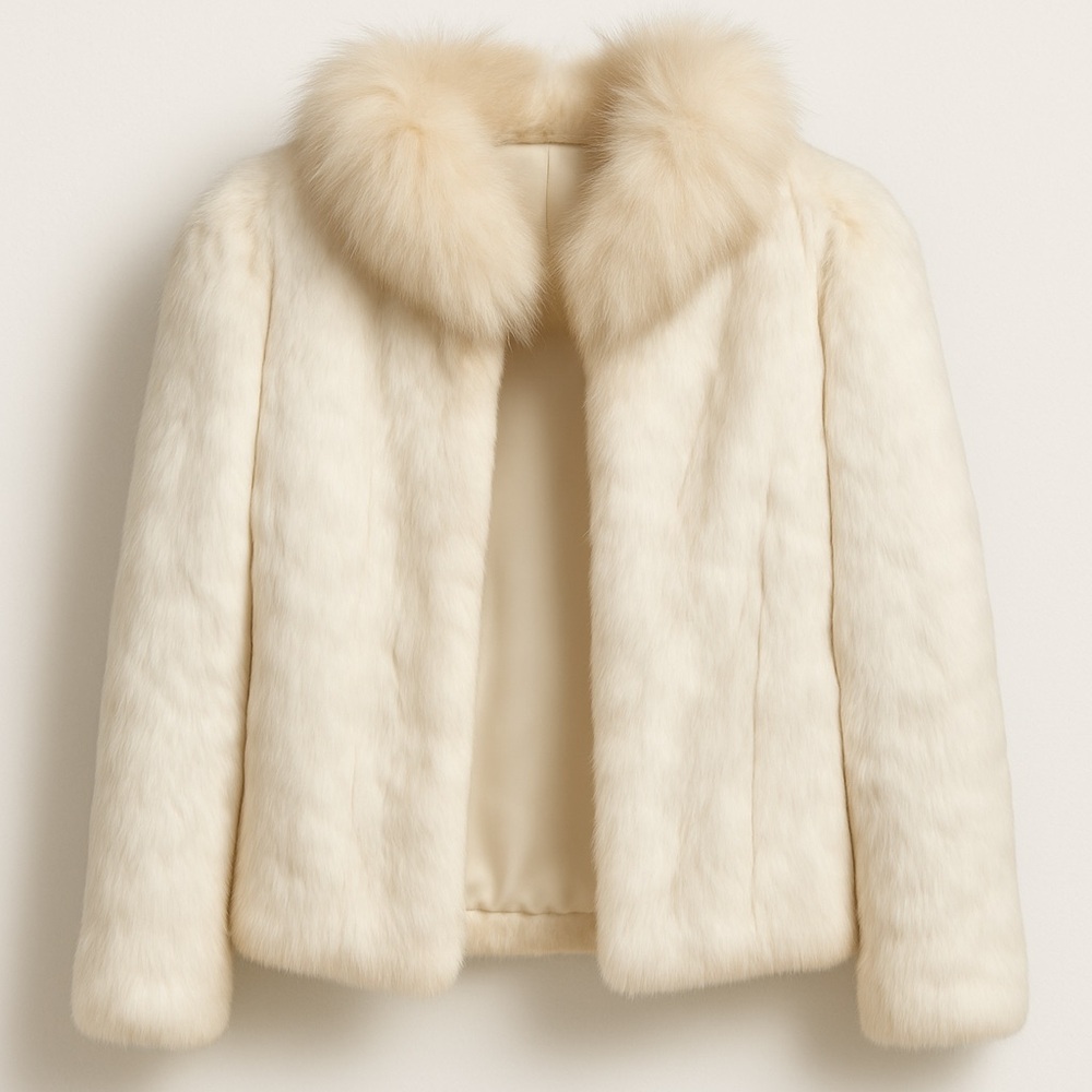 White Rabbit Fur Coat